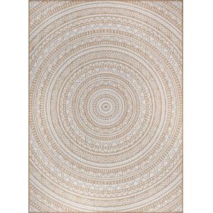 Alfombra exterior moderna robusta, natural, 80 x 200 cm