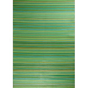 Alfombra exterior reversible diseño degradadas - verde - 15…