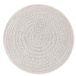 Alfombra exterior yute intemperie - crema - 160 cm, redonda