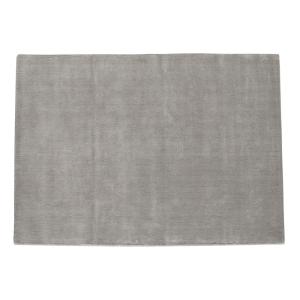 Alfombra grande de lana gris 250 × 350 cm