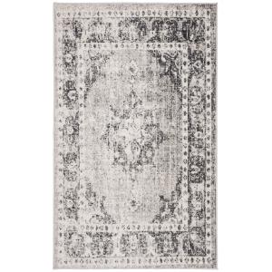 Alfombra gris/beige 122 x 183 cm