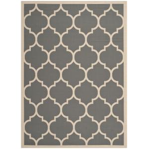 Alfombra gris/beige 160 x 231 cm