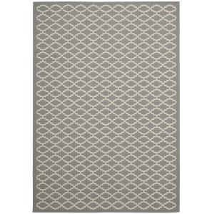 Alfombra gris/beige 201 x 290 cm
