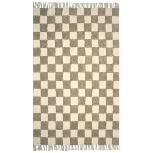 Alfombra infantil algodón lavable en máquina beige 160x230…