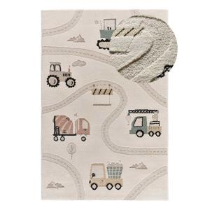 Alfombra infantil coches y carreteras blanco/multicolor, 12…