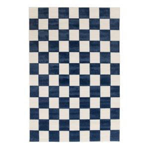 Alfombra infantil con efecto esculpido azul 160 x 230  cm