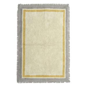 Alfombra infantil de algodón gris 200 x 290  cm