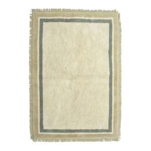 Alfombra infantil de algodón lavable a máquina beige 120x17…