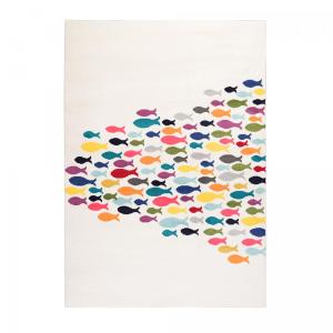 Alfombra infantil de fácil cuidado, multicolor 120x170