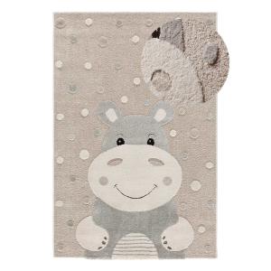 Alfombra infantil hipopótamo topo, 120x170 cm