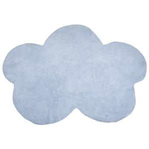 Alfombra infantil lavable de algodón 160x120 cm, azul