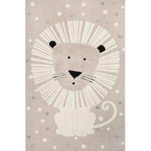 Alfombra infantil león, beige, 200 x 290 cm
