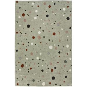 Alfombra infantil lunares verde, 120x170 cm