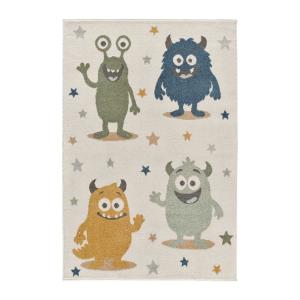 Alfombra infantil monstruos coloridos multicolor 120x170 cm