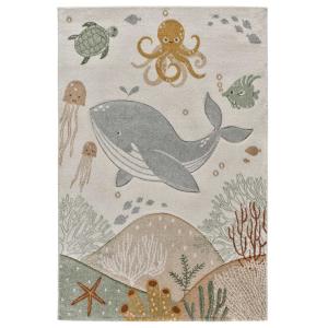 Alfombra infantil océano beige/multicolor, 120x170 cm