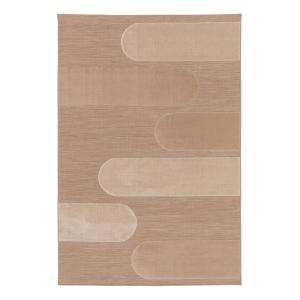 Alfombra interior-exterior con efecto relieve beige 200x290…