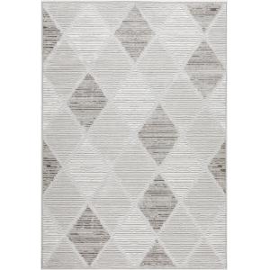 Alfombra interior/exterior con motivo bereber - gris - 200x…