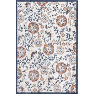 Alfombra interior/exterior, diseño de flores multicolor 152…