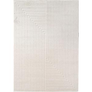 Alfombra interior/exterior estilo escandinavo crema - 160x2…