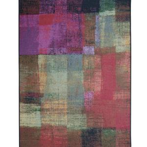 Alfombra interior exterior vintage multicolor verde 123x180