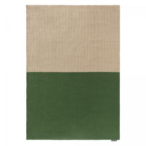 Alfombra kilim de exterior verde y beige hecha a mano 160x2…