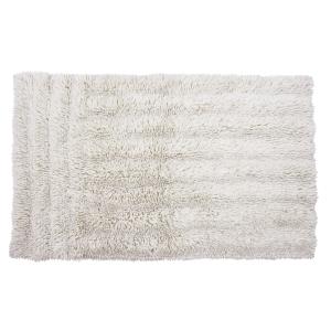 Alfombra lavable de lana blanco 80x140