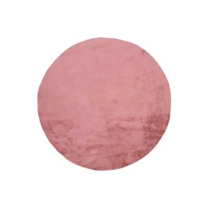 Alfombra lavable extra suave en rosa, 120Ø cm