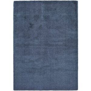 Alfombra lisa en azul 80X150 cm
