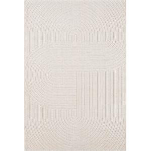 Alfombra moderna alta calidad salón boho, crema, 300 x 400…
