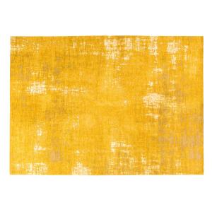 Alfombra mostaza amarilla con motivos jacquard, OEKO-TEX® 2…