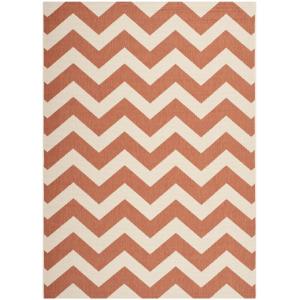 Alfombra naranja/beige 160 x 231 cm