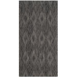 Alfombra negro/negro 122 x 170 cm