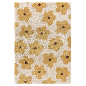 Alfombra niños amarillo 140x200