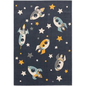 Alfombra niños azul 140x200