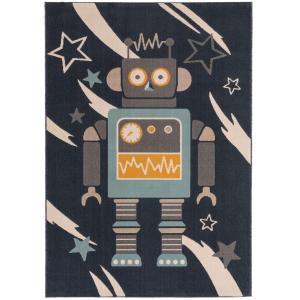 Alfombra niños azul 160x230