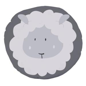 Alfombra niños circular de piqué impresión oveja