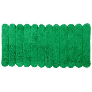 Alfombra ovalada de algodón reciclado con grabado verde 120…