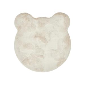 Alfombra para niños lavable crema 100x110 cm