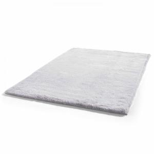 Alfombra rectangular de imitación de piel gris claro 120 x…