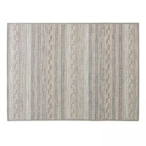 Alfombra rectangular de polipropileno de 200x290 cm en gris