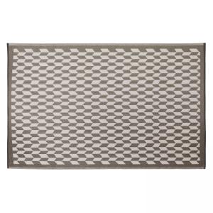 Alfombra rectangular de pvc gris de 180 x 120 cm