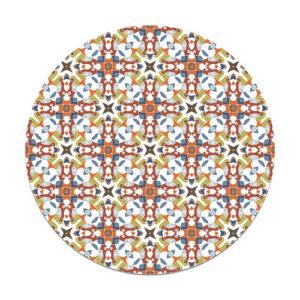 Alfombra redonda azulejo hidráulico tipo oriental original…