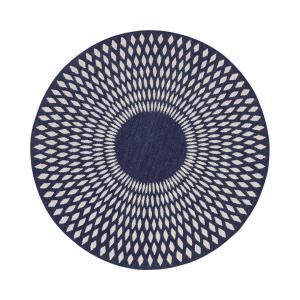 Alfombra redonda de estilo escandinavo 160 x 160  cm