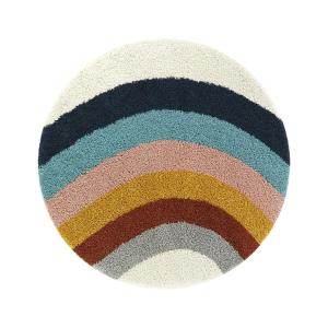 Alfombra redonda multicolor y cómoda para niños 120 x 120…