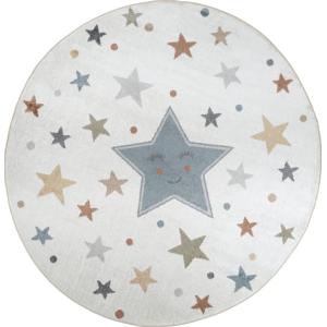 Alfombra Redonda para Niños Lavable Multicolor/Azul  Ø 160