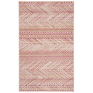 Alfombra rosa/multi 122 x 183 cm