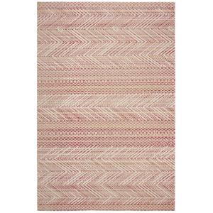 Alfombra rosa/multicolore 155 x 229 cm