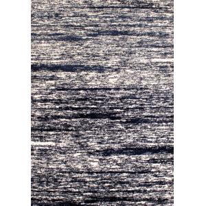 Alfombra shaggy abstracta estilo moderno azul - 120x160 cm