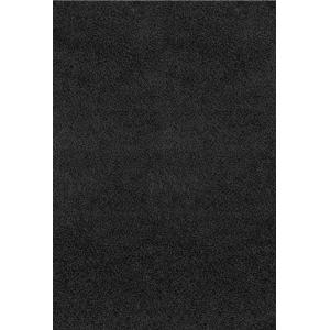 Alfombra shaggy moderna negro 100x200