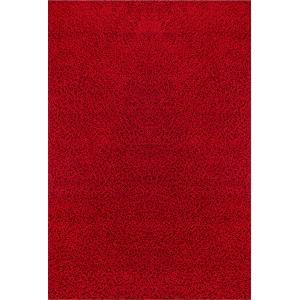 Alfombra shaggy moderna rojo 100x200